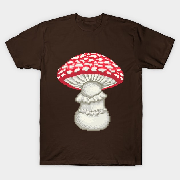 Pixel Fly Agaric T-Shirt by Rivkah